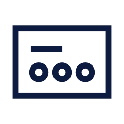 Loyalty card icon, Sharp Line style