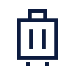 Luggage icon, Sharp Line style
