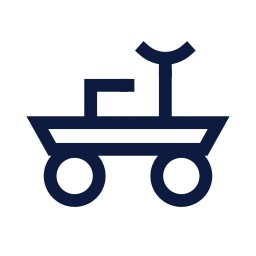 Lunar rover icon, Sharp Line style