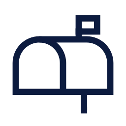 Mailbox icon, Sharp Line style