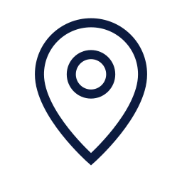Map pin icon, Sharp Line style