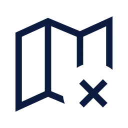 Map x icon, Sharp Line style