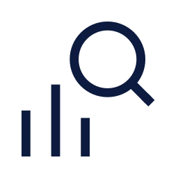Market research icon, Sharp Line style