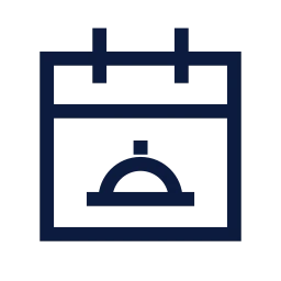Meal plan icon, Sharp Line style