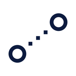 Measure distance icon, Sharp Line style