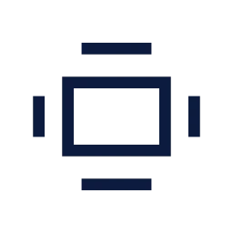 Meeting table icon, Sharp Line style