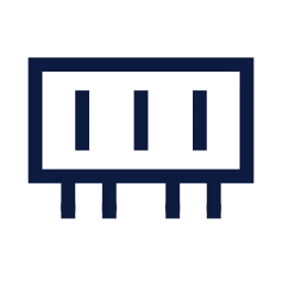 Memory ram icon, Sharp Line style