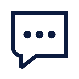 Message dots icon, Sharp Line style