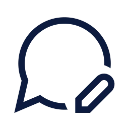 Message edit icon, Sharp Line style