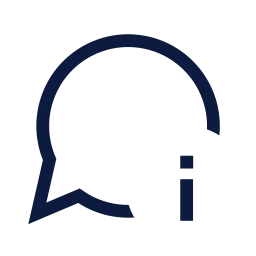 Message info icon, Sharp Line style