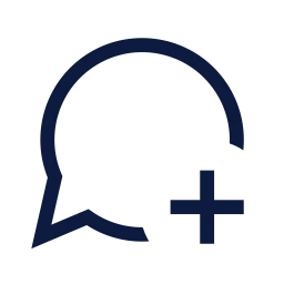 Message plus icon, Sharp Line style