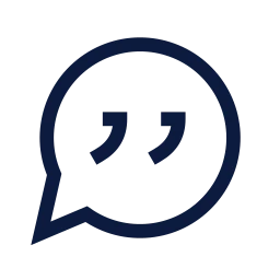 Message quote icon, Sharp Line style