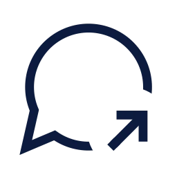 Message share icon, Sharp Line style