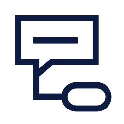 Message thread icon, Sharp Line style