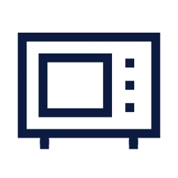 Microwave icon, Sharp Line style