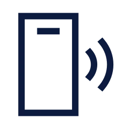 Mobile payment icon, Sharp Line style