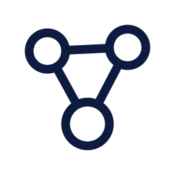 Molecule icon, Sharp Line style