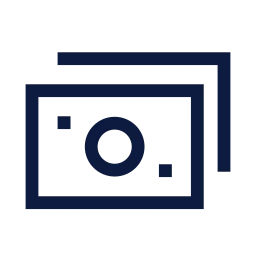 Money stack icon, Sharp Line style