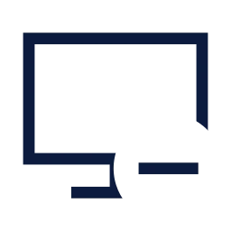 Monitor minus icon, Sharp Line style