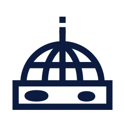 Moon base icon, Sharp Line style