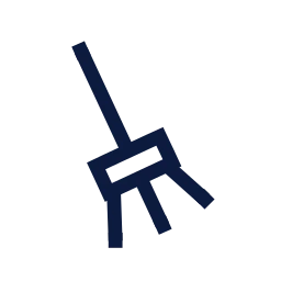 Mop icon, Sharp Line style