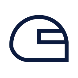 Motorcycle helmet icon, Sharp Line style
