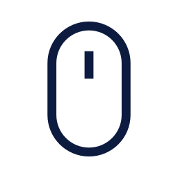 Mouse icon, Sharp Line style