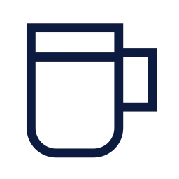 Mug icon, Sharp Line style