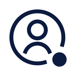 Online status icon, Sharp Line style