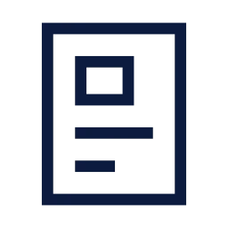 Packing slip icon, Sharp Line style
