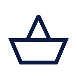 Paper boat icon, Sharp Line style