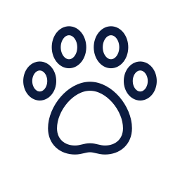 Paw icon, Sharp Line style