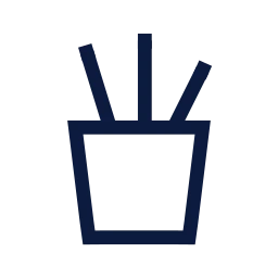 Pen holder icon, Sharp Line style