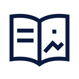 Picture book icon, Sharp Line style