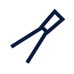 Pliers icon, Sharp Line style