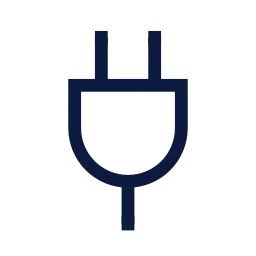 Plug icon, Sharp Line style