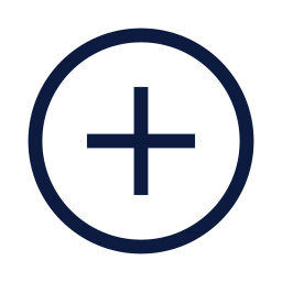 Plus circle icon, Sharp Line style