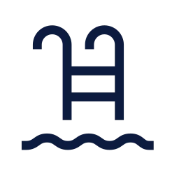 Pool ladder icon, Sharp Line style