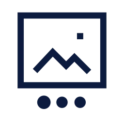 Post carousel icon, Sharp Line style