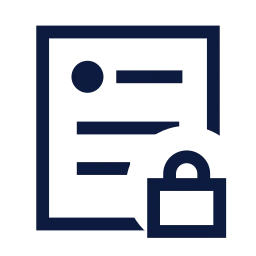 Post lock icon, Sharp Line style