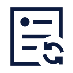Post refresh icon, Sharp Line style