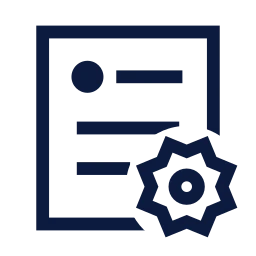 Post settings icon, Sharp Line style