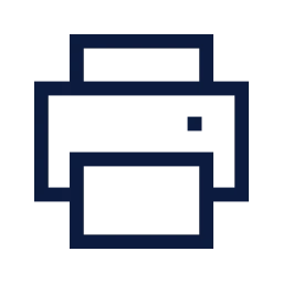Print icon, Sharp Line style