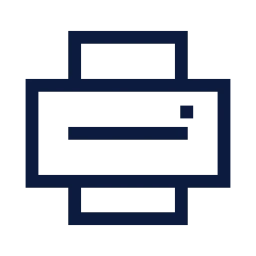 Printer icon, Sharp Line style