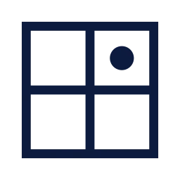 Priority matrix icon, Sharp Line style