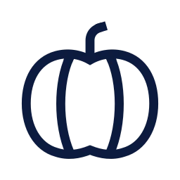 Pumpkin icon, Sharp Line style