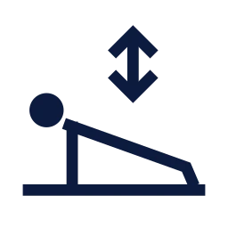 Push up icon, Sharp Line style