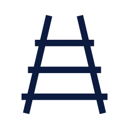 Railway track icon, Sharp Line style