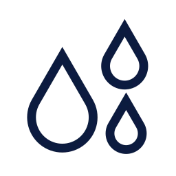 Raindrops icon, Sharp Line style