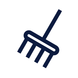 Rake icon, Sharp Line style